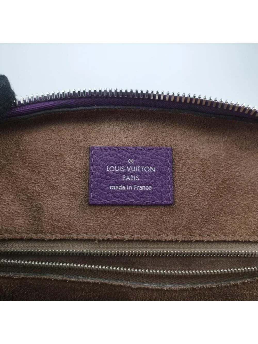 Louis Vuitton Parnascea Alma PM Violet Taurillon Leather Handbag